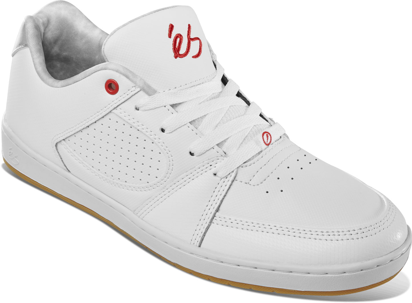 accel slim - skate shoes - white/silver - esskateboarding