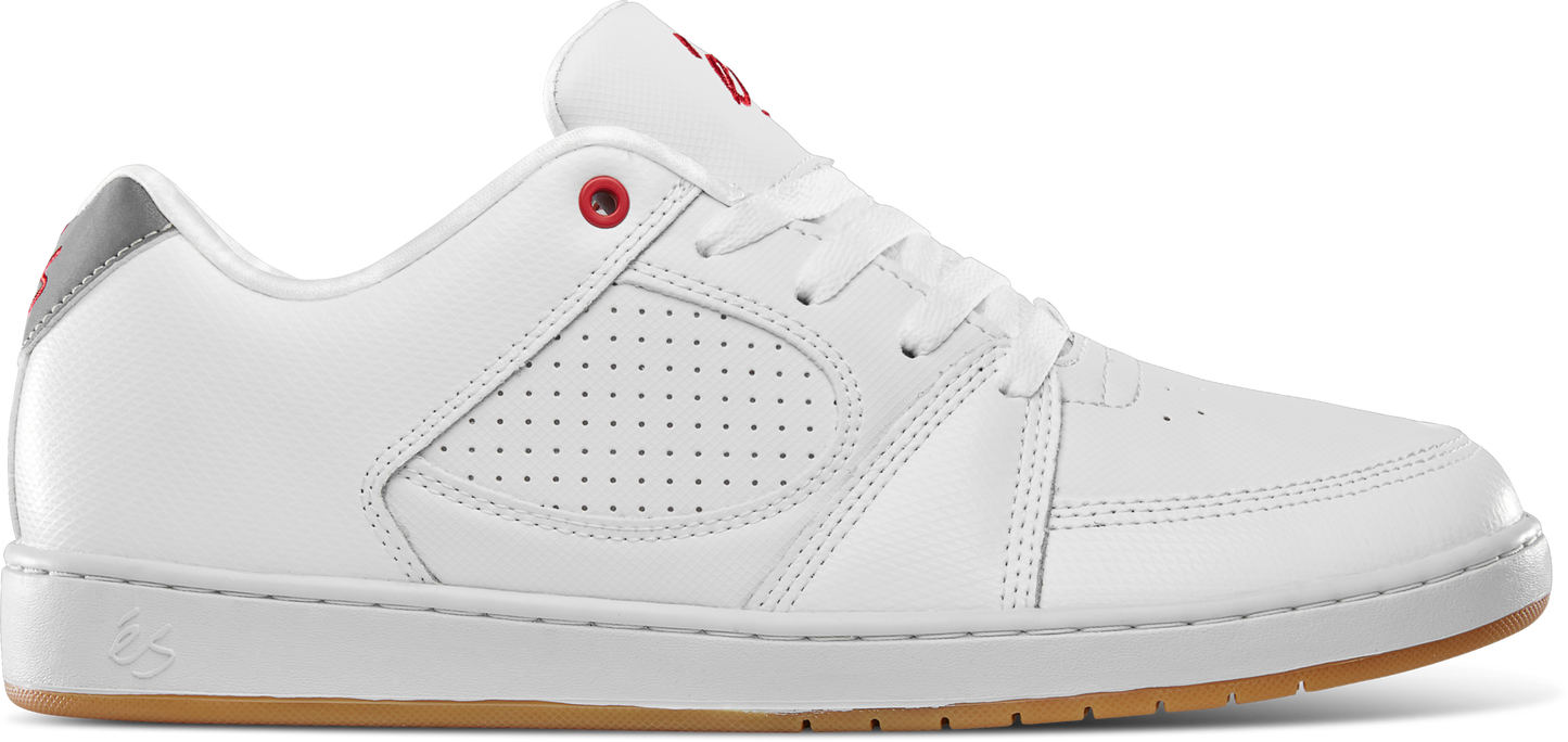accel slim - skate shoes - white/silver - esskateboarding