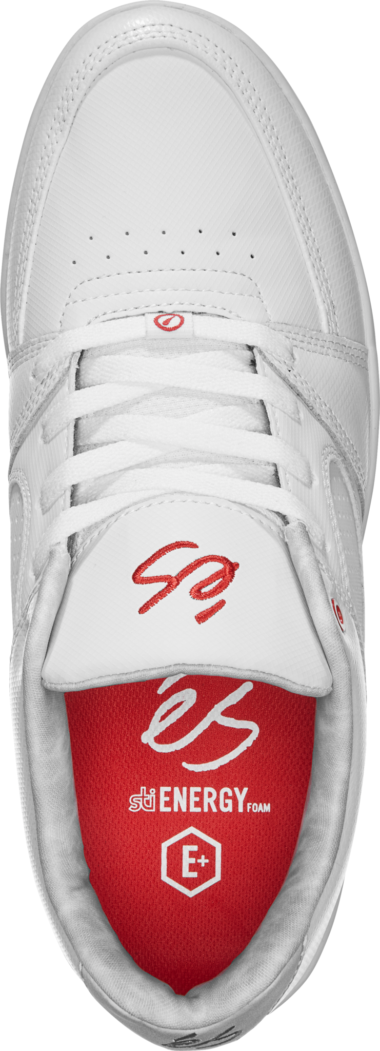 accel slim - skate shoes - white/silver - esskateboarding