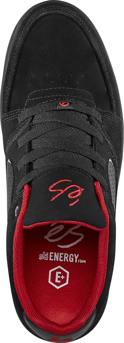 accel slim - skate shoes - black/black/silver - esskateboarding
