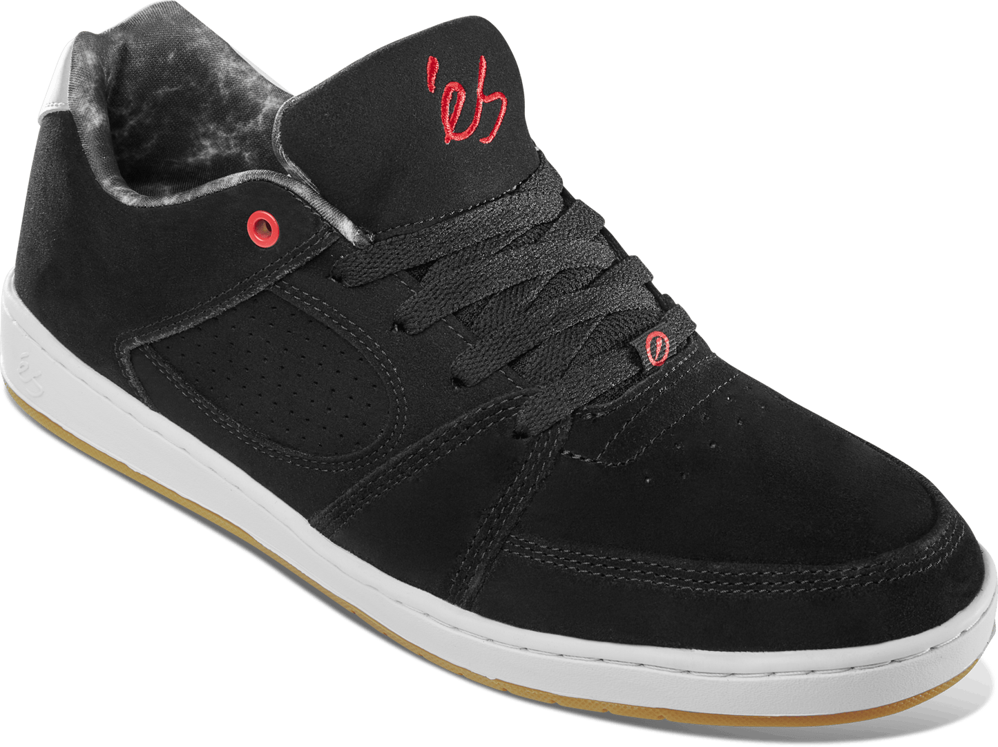 accel slim - skate shoes - black/silver - esskateboarding