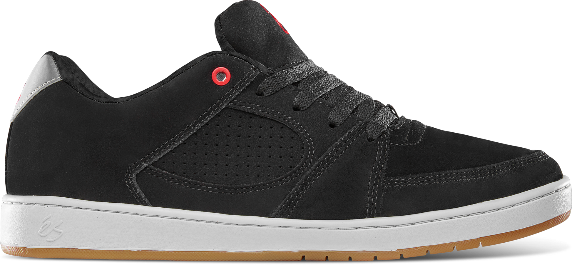 accel slim - skate shoes - black/silver - esskateboarding