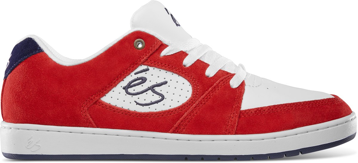 accel slim - skate shoes - red/white/navy - esskateboarding