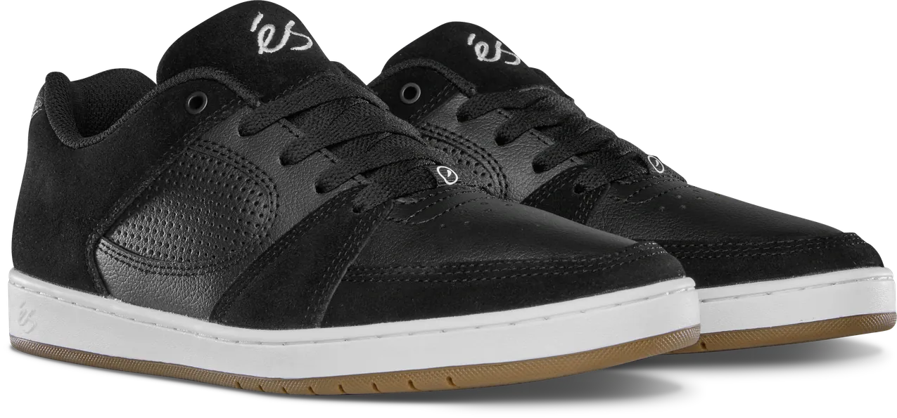 Accel Slim Skate Shoes in Black | éS Skateboarding eS Footwear Sneakers Skate Style OG Premium