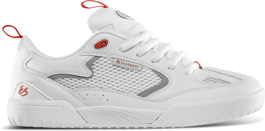 quattro - skate shoes - white/grey/red - esskateboarding