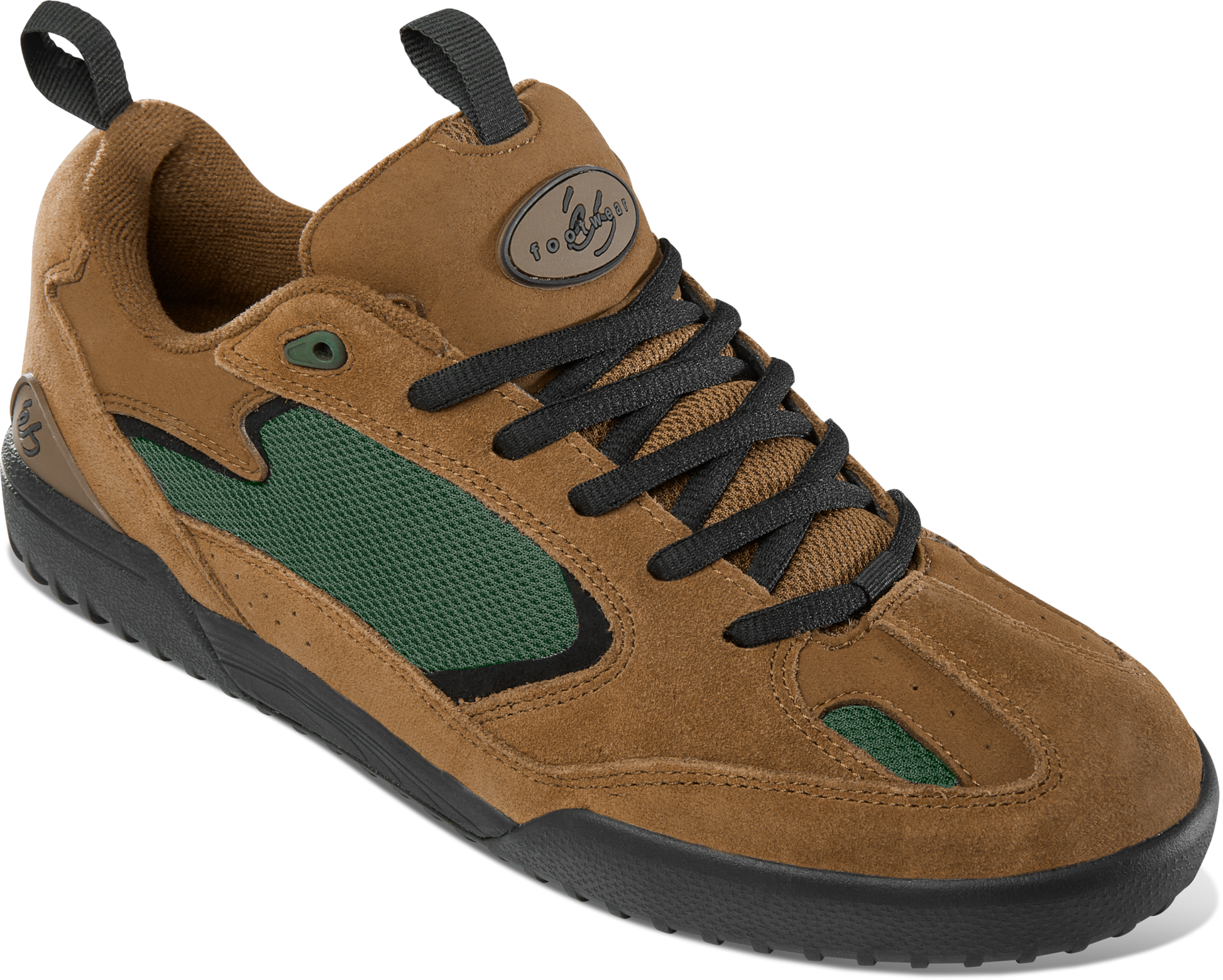 quattro - skate shoes - brown/green - esskateboarding