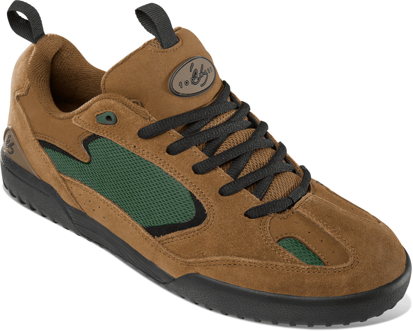 quattro - skate shoes - brown/green - esskateboarding