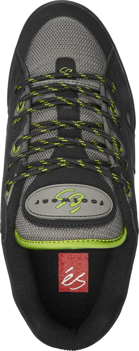 one nine 7 - skate shoes - black/lime - esskateboarding