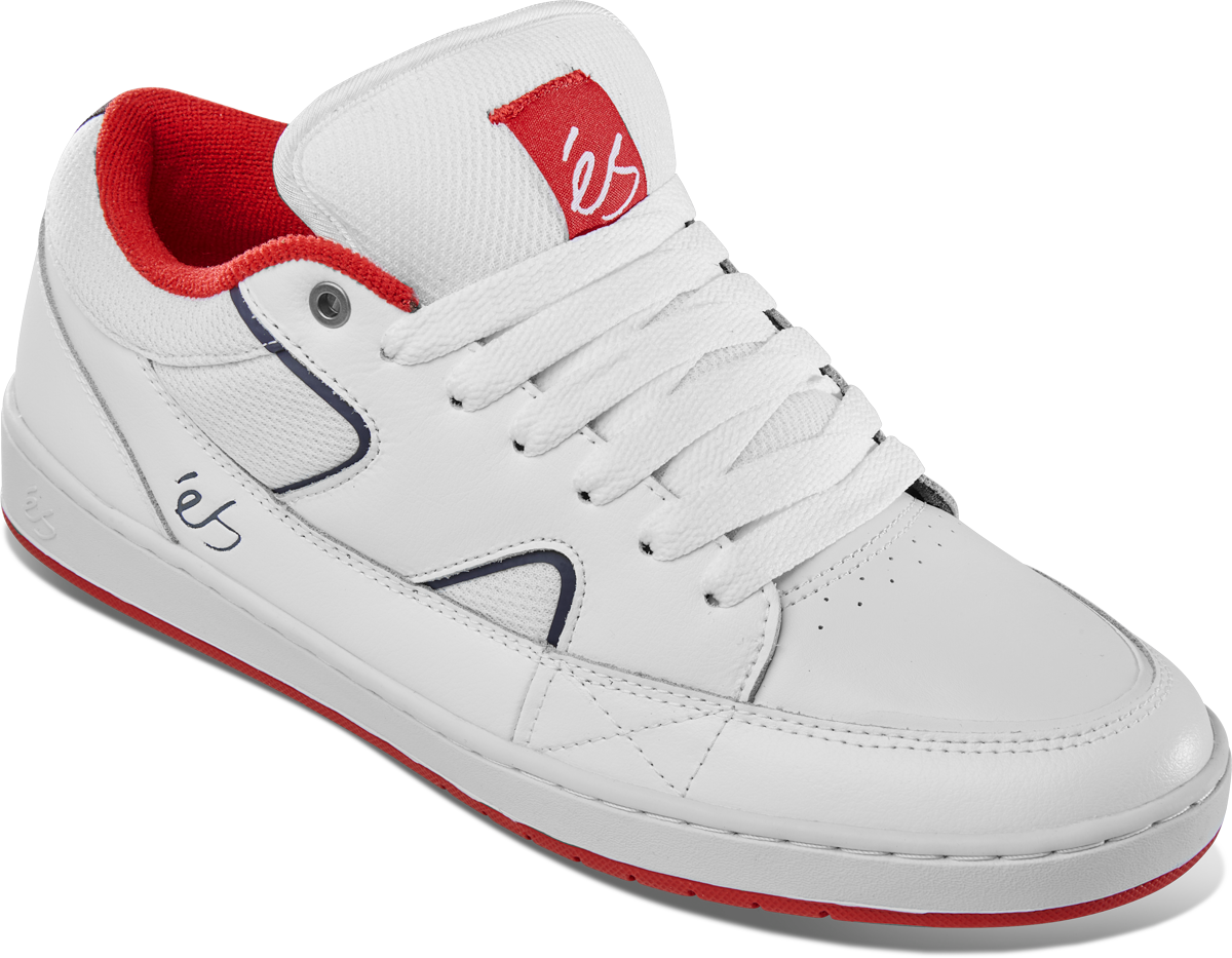 sophisto - skate shoes - white/navy/red - esskateboarding