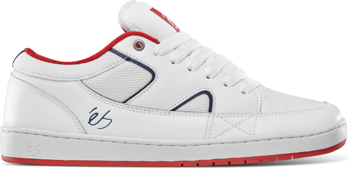 sophisto - skate shoes - white/navy/red - esskateboarding