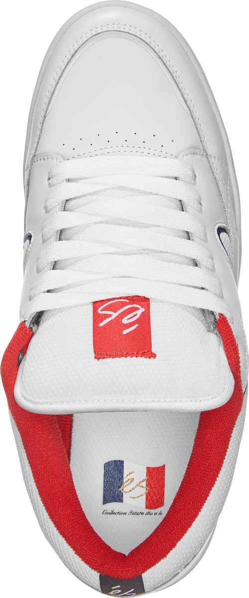 sophisto - skate shoes - white/navy/red - esskateboarding