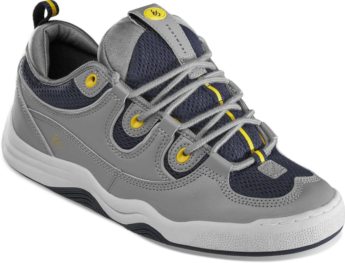 Two Nine 8 grey/navy/yellow - skate shoes | éS skateboarding Low-Top Shoe Es Footwear Sneakers Skate Style OG Premium