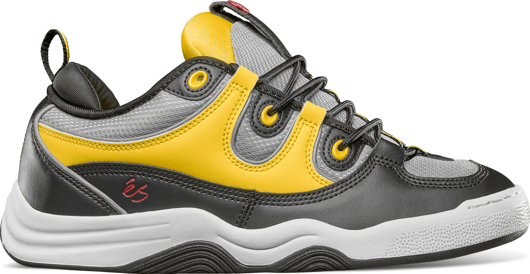 Two Nine black/yellow skate shoes éS skateboarding