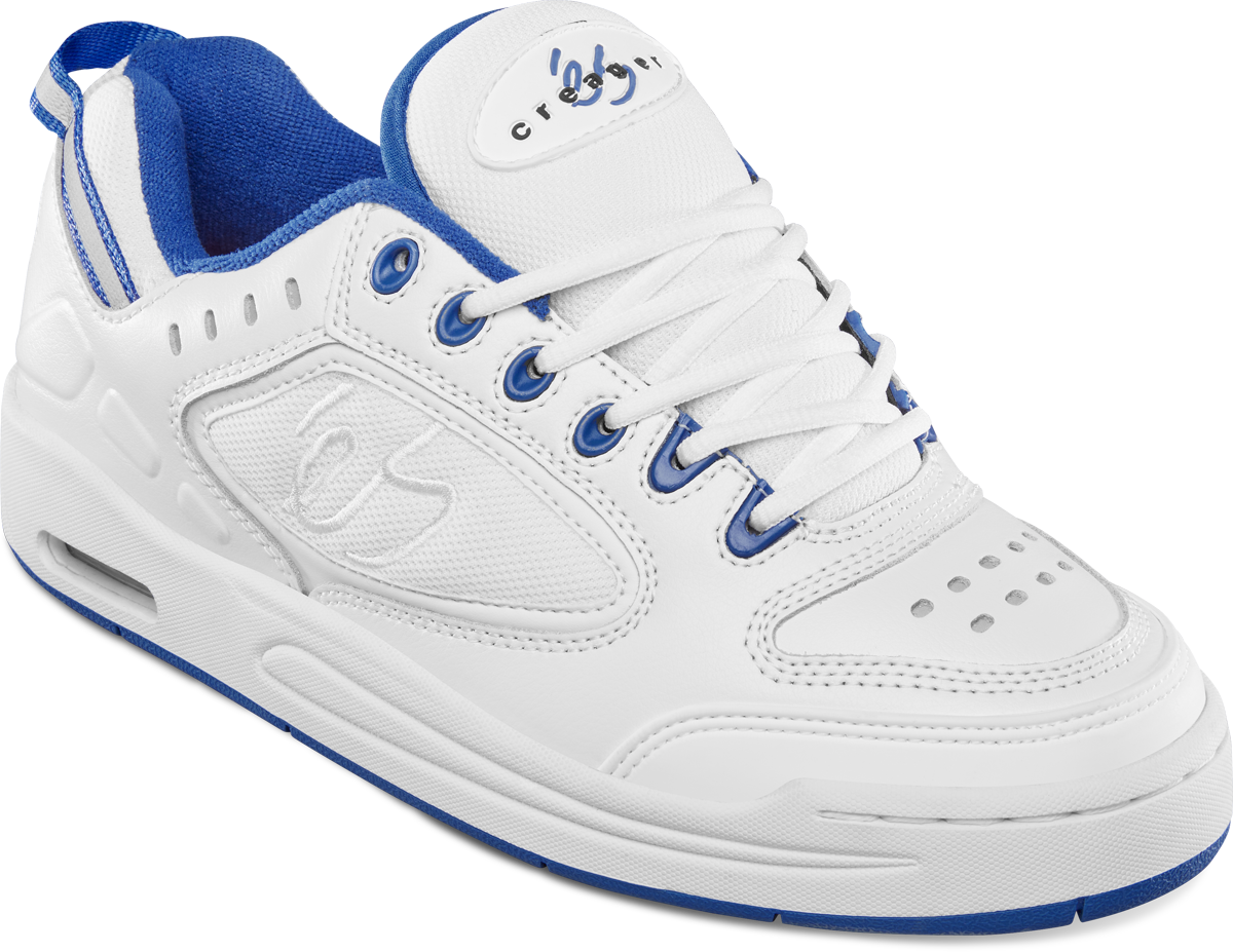 creager - skate shoes - white/blue - esskateboarding