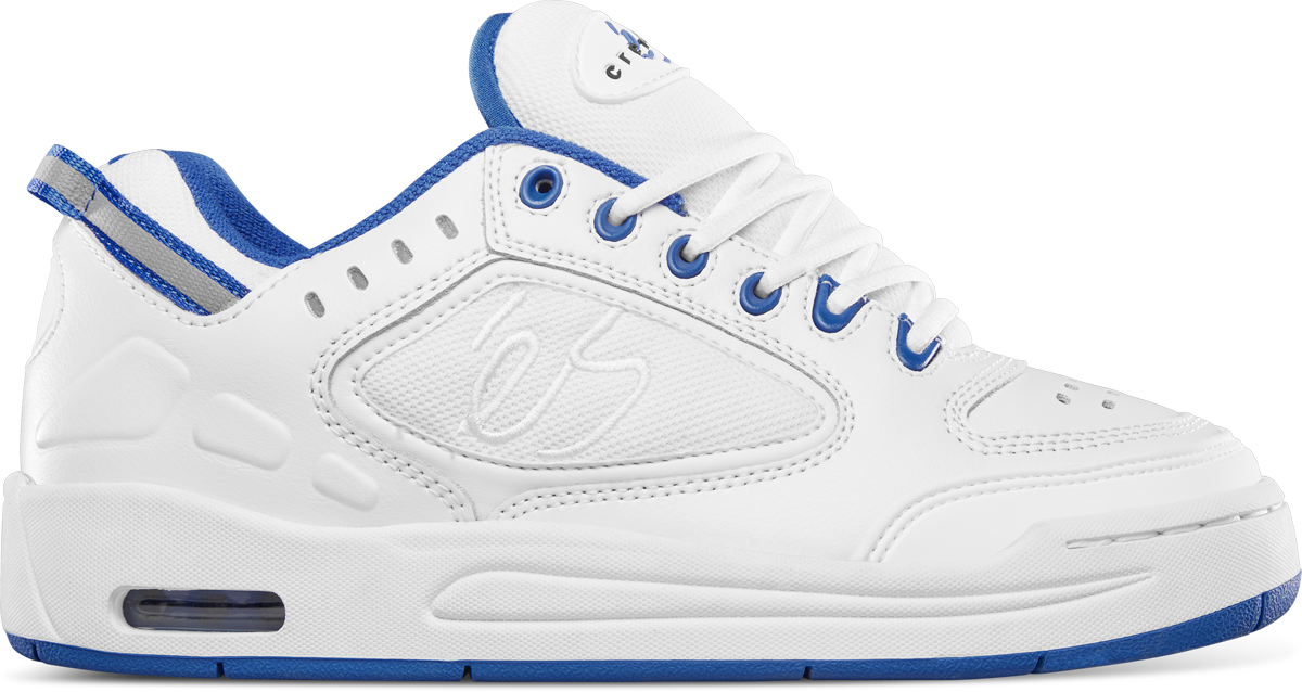 creager - skate shoes - white/blue - esskateboarding