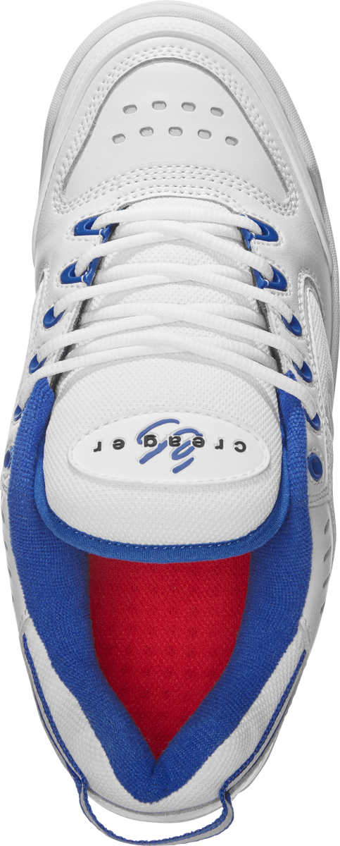 creager - skate shoes - white/blue - esskateboarding