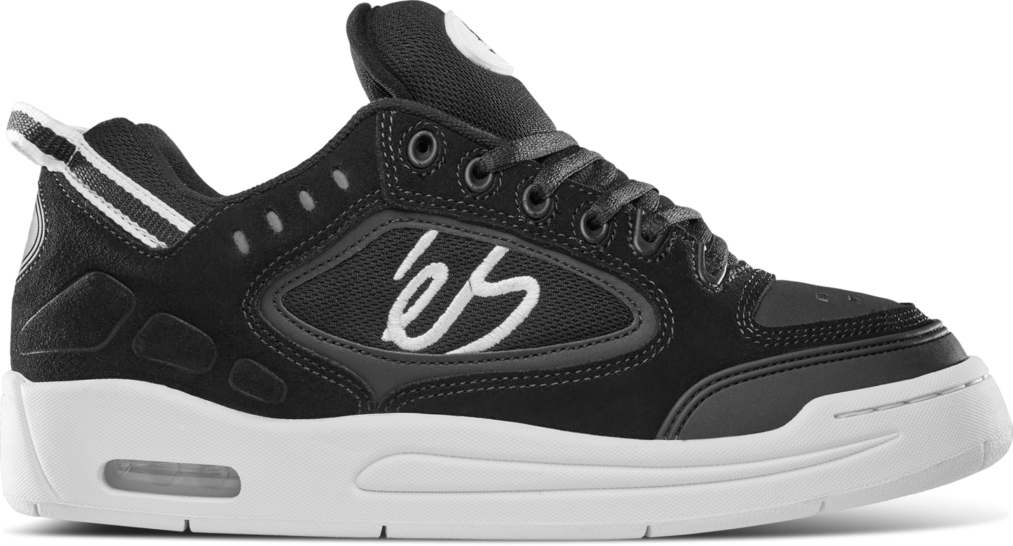 creager - skate shoes - black/white - esskateboarding