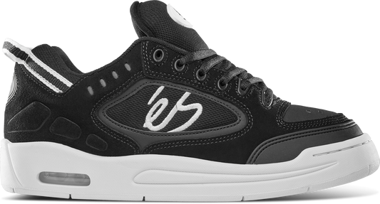 creager - skate shoes - black/white - esskateboarding