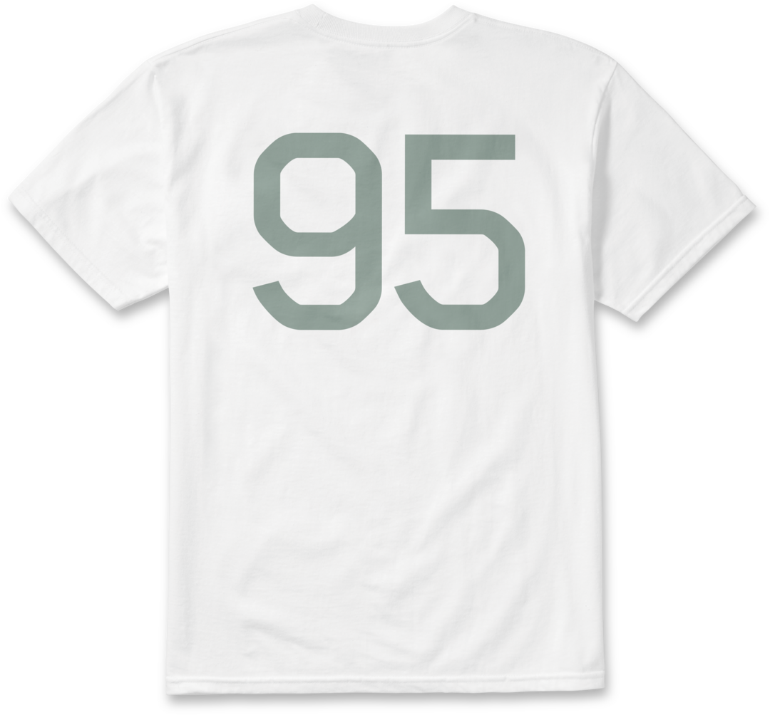 95 tee - shirts & tops - white - esskateboarding