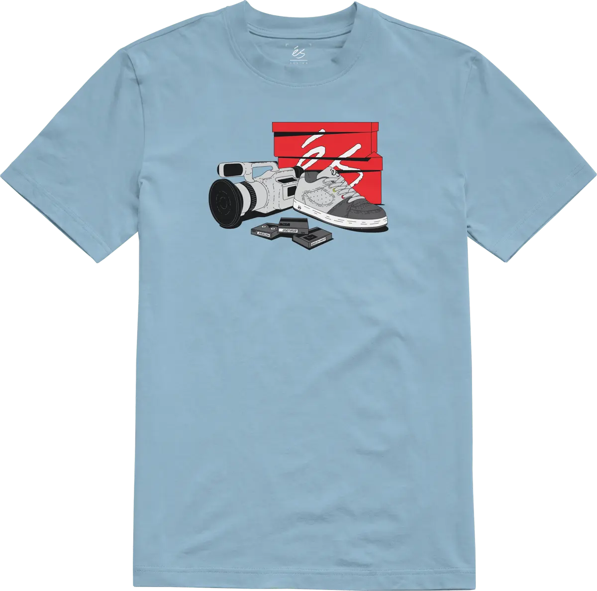 Vx Tee light blue - t-shirt | éS skateboarding S/S Basic T-Shirt Es Footwear Sneakers Skate Style OG Premium
