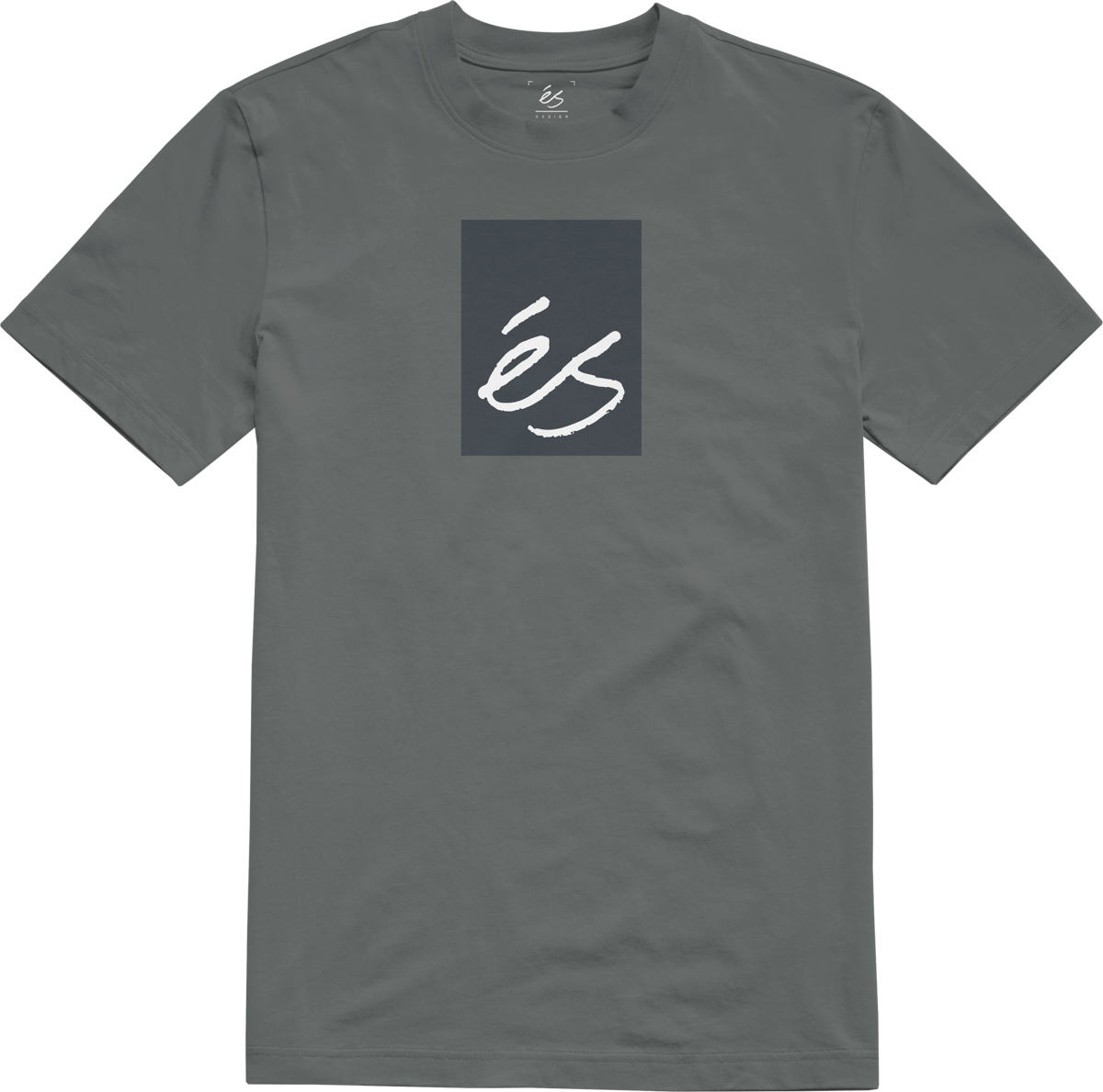 main block tee - shirts & tops - charcoal - esskateboarding