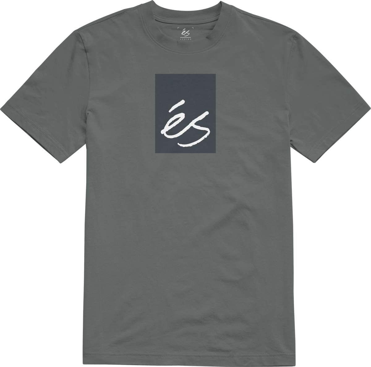 main block tee - shirts & tops - charcoal - esskateboarding