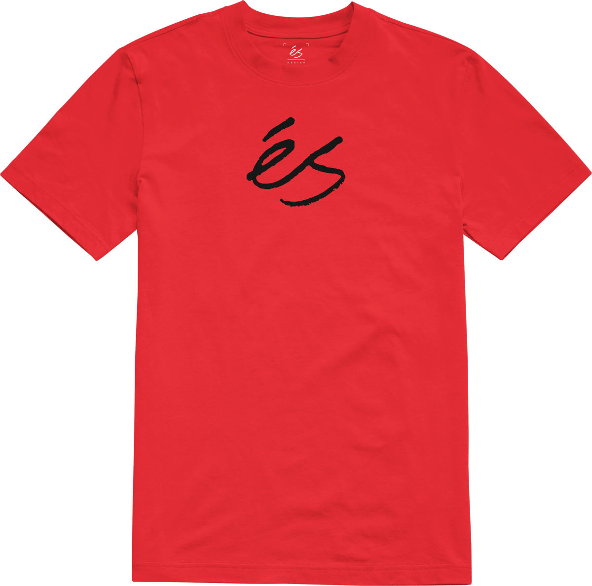 Script Mid Tee Red/Black Skate Shirt | éS skateboarding S/S Basic T-Shirt Es Footwear Sneakers Skate Style OG Premium