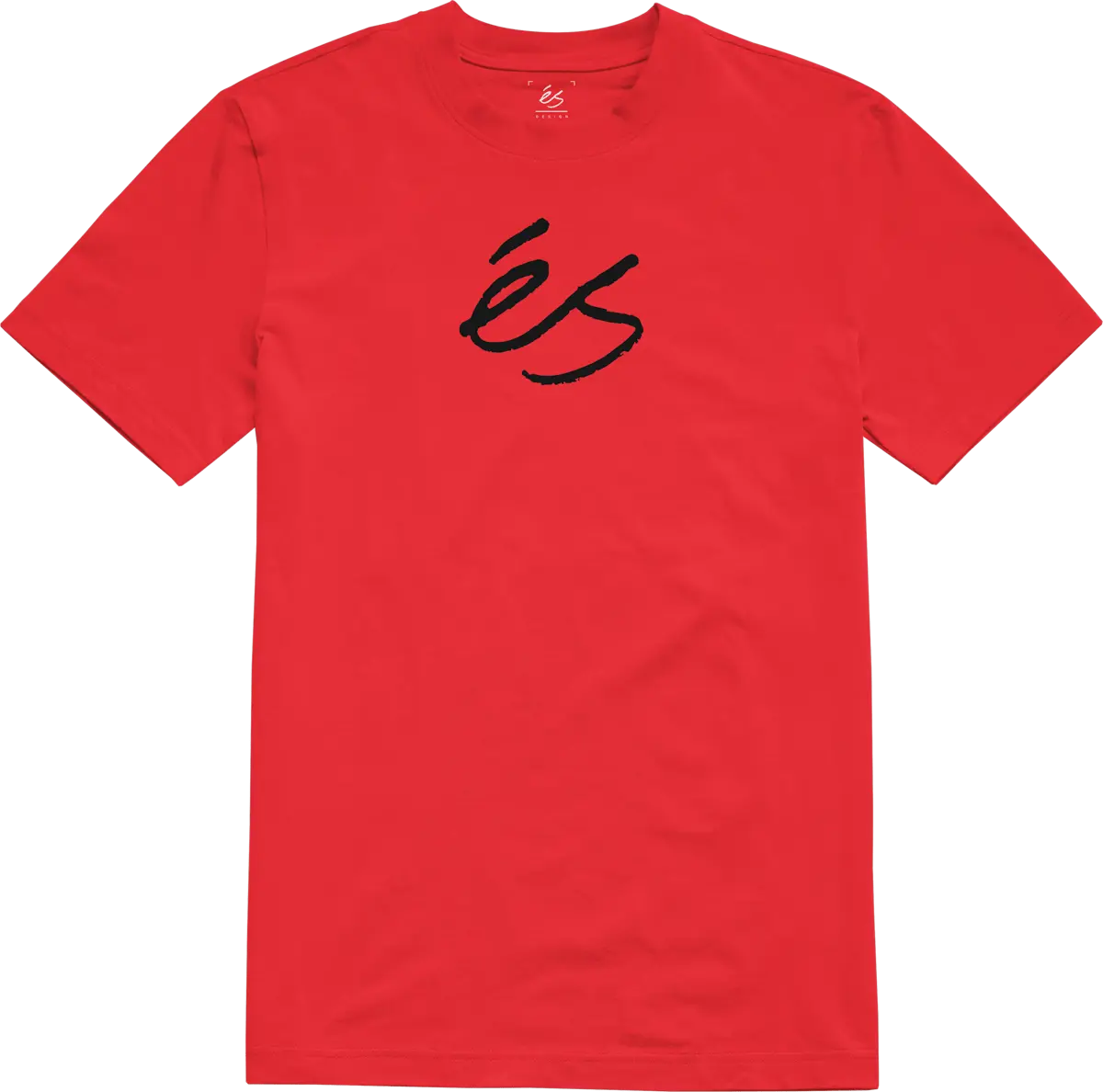 Script Mid Tee Red/Black Skate Shirt | éS skateboarding S/S Basic T-Shirt Es Footwear Sneakers Skate Style OG Premium