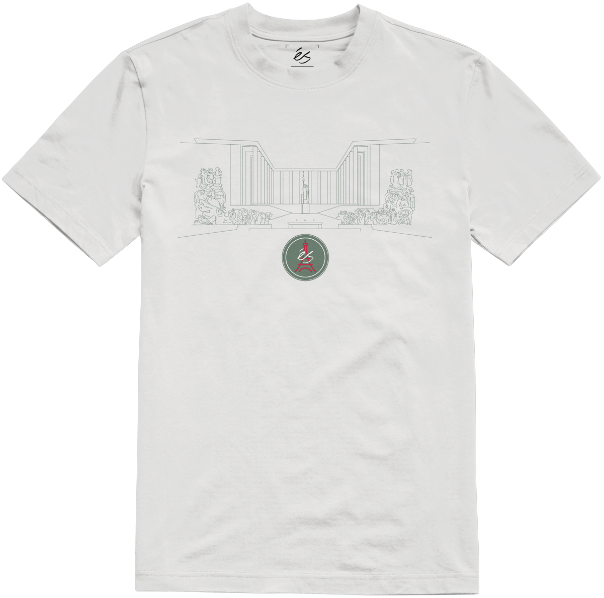 Le Dome Tee white - t-shirt | éS skateboarding S/S Basic T-Shirt Es Footwear Sneakers Skate Style OG Premium