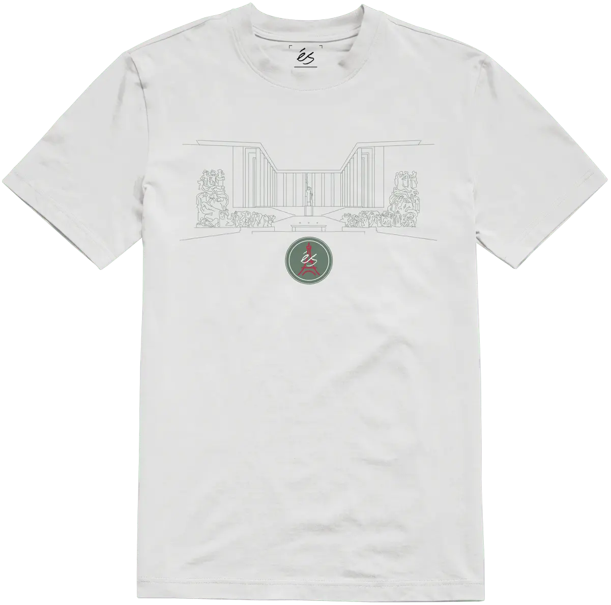 Le Dome Tee white - t-shirt | éS skateboarding S/S Basic T-Shirt Es Footwear Sneakers Skate Style OG Premium