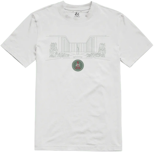 Le Dome Tee white - t-shirt | éS skateboarding S/S Basic T-Shirt Es Footwear Sneakers Skate Style OG Premium