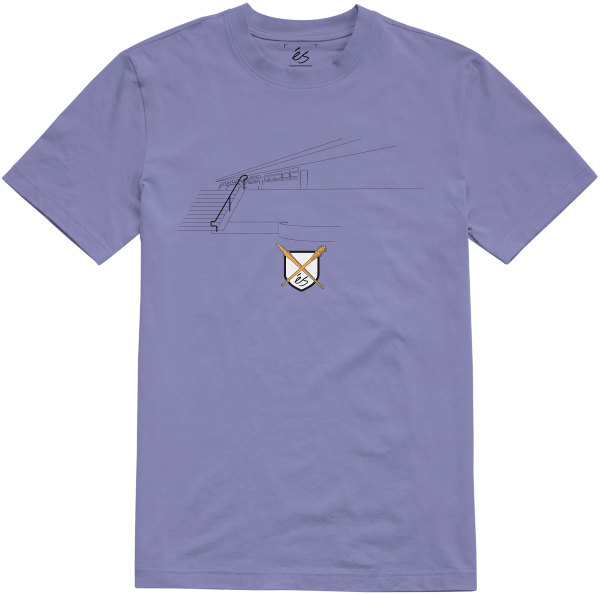 Carlsbad Tee violet - t-shirt | éS skateboarding S/S Basic T-Shirt Es Footwear Sneakers Skate Style OG Premium