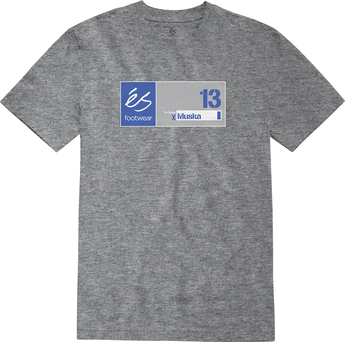 muska 13 tee - shirts & tops - grey/heather - esskateboarding