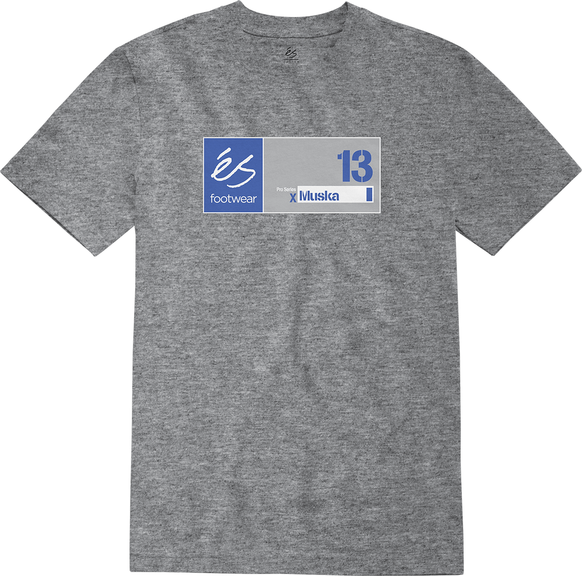 Muska 13 Tee grey/heather - t-shirt | éS skateboarding S/S Basic T-Shirt Es Footwear Sneakers Skate Style OG Premium