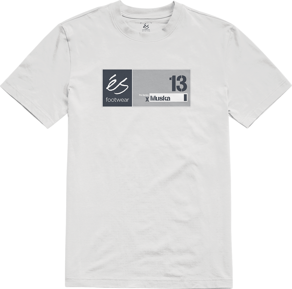 Muska 13 Tee white - t-shirt | éS skateboarding S/S Basic T-Shirt Es Footwear Sneakers Skate Style OG Premium