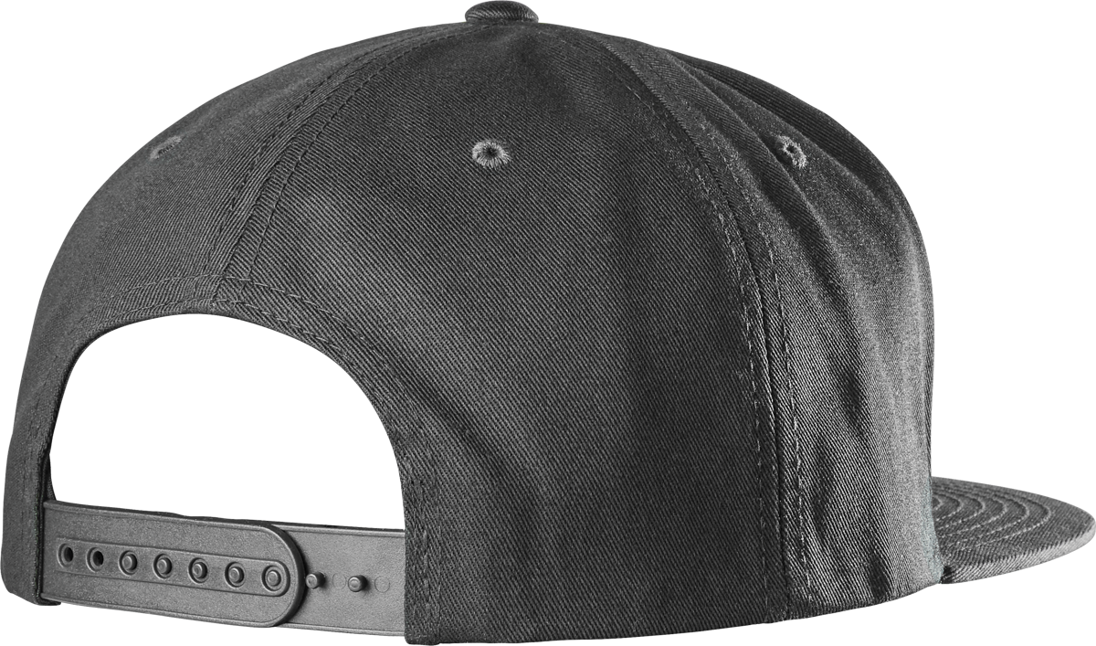 main block snapback hat - hats - black/red - esskateboarding