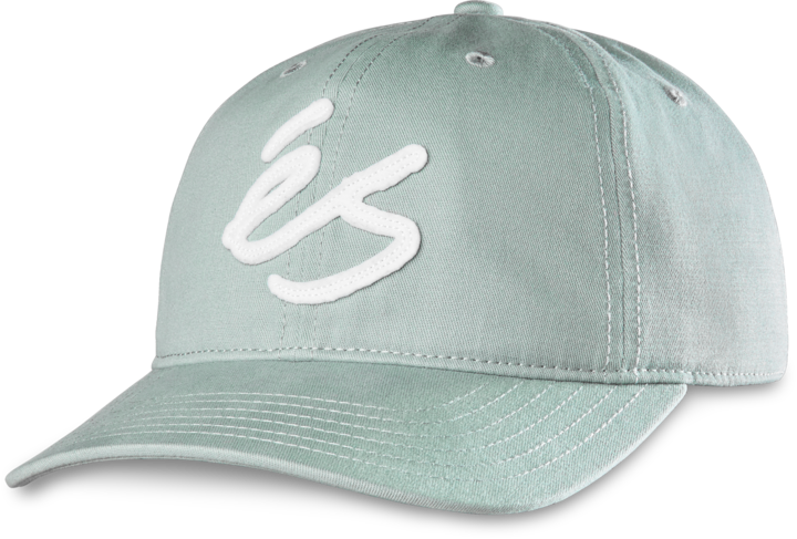 script applique snapback hat - headwear - light green - esskateboarding