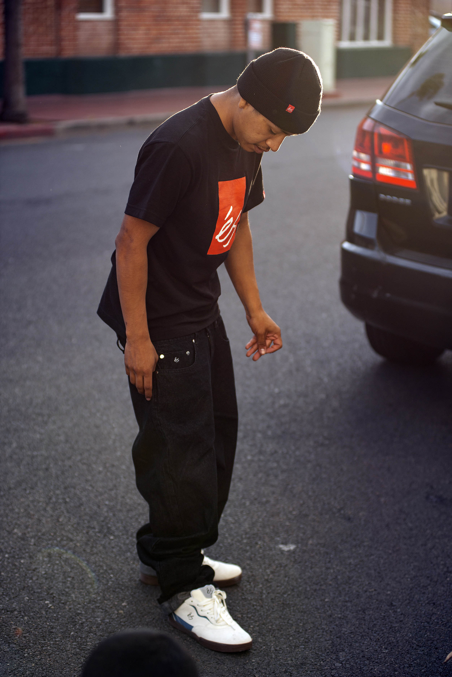 baggy denim pant - pants - black wash - esskateboarding