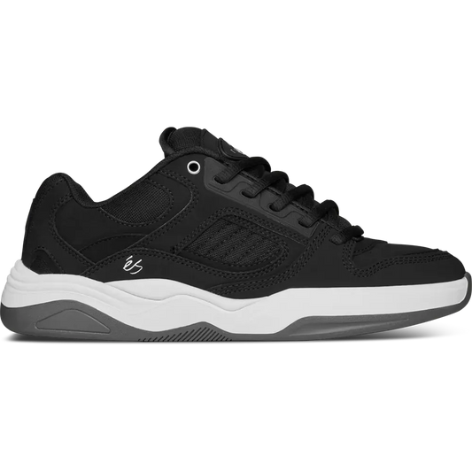 TJ Rogers skate shoe in Black/White/Grey, view 1 | éS Skateboarding