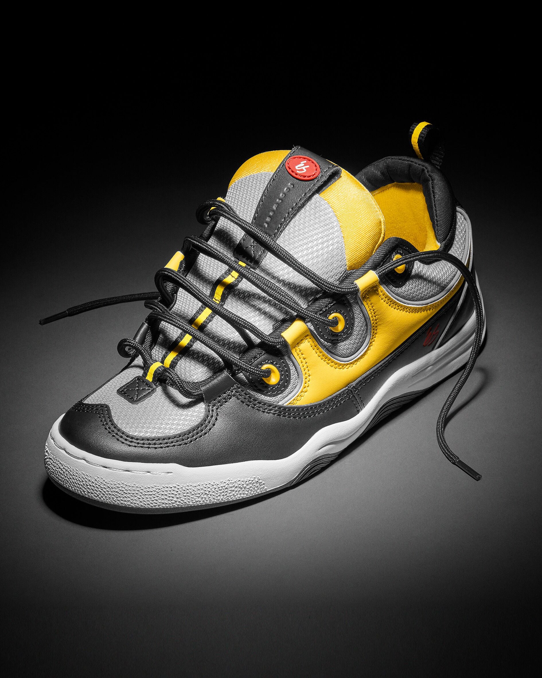 two nine 8 - skate shoes - black/yellow - esskateboarding