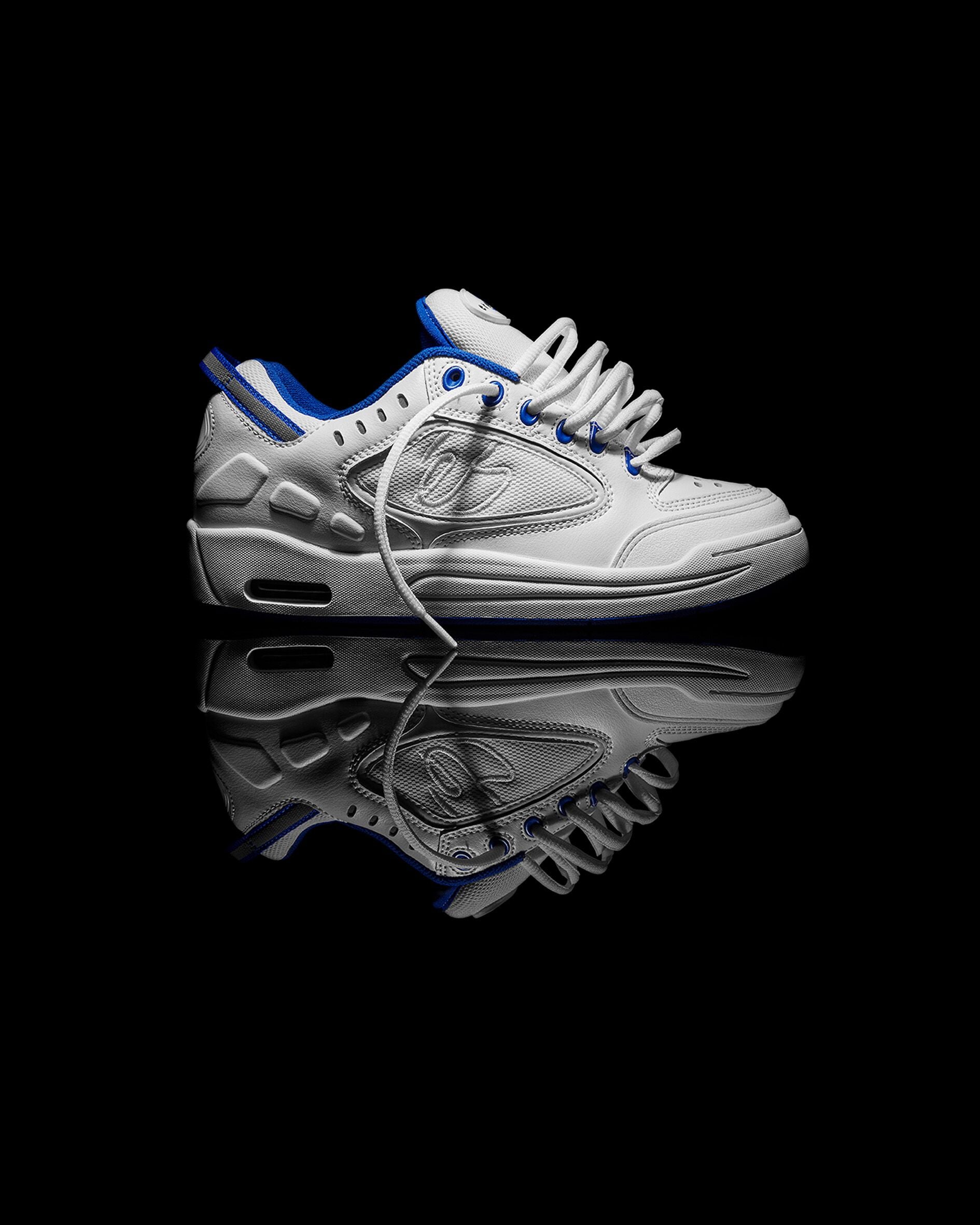 creager - skate shoes - white/blue - esskateboarding