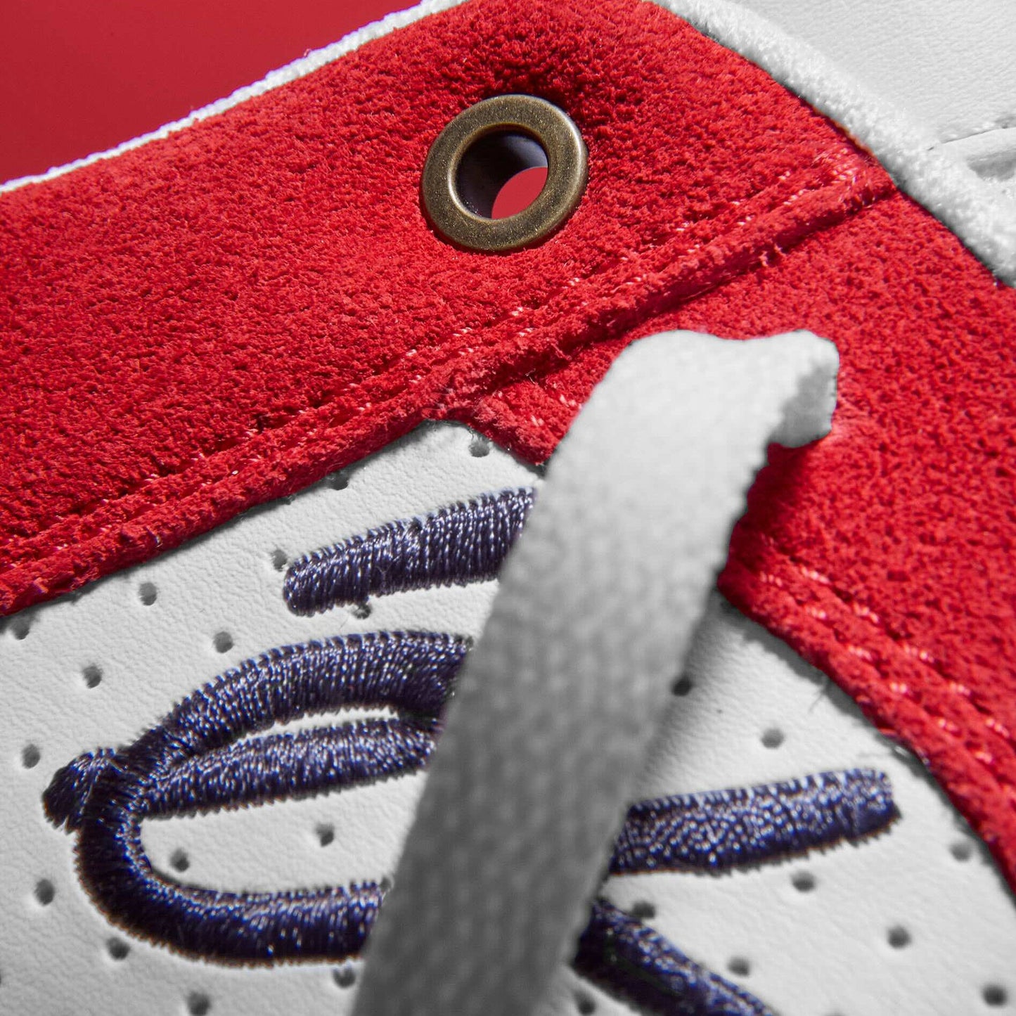 accel slim - skate shoes - red/white/navy - esskateboarding