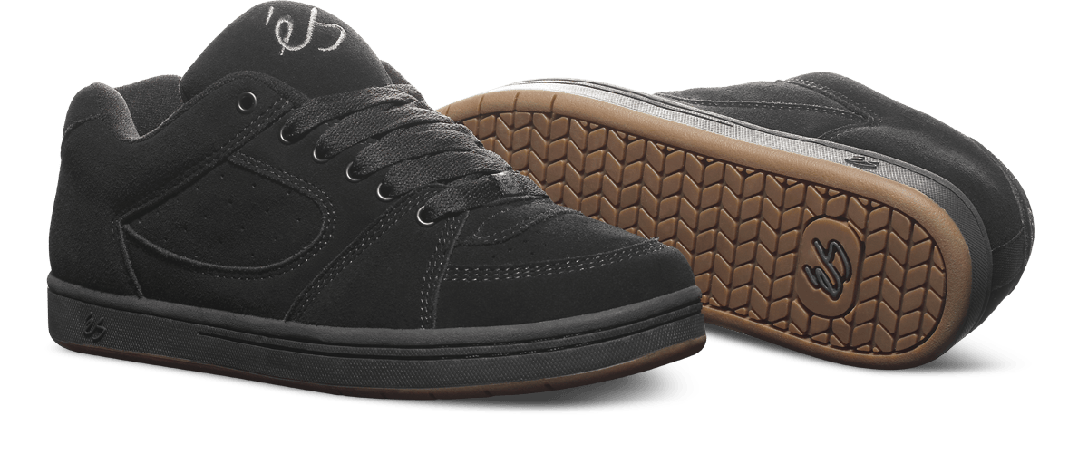 accel og - skate shoes - black - esskateboarding