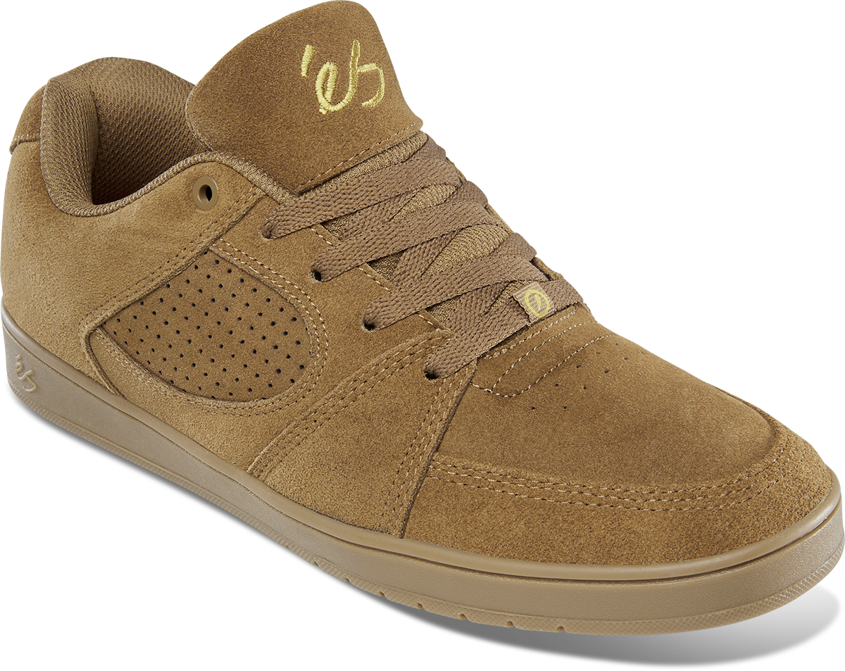 accel slim - skate shoes - brown/gum - esskateboarding