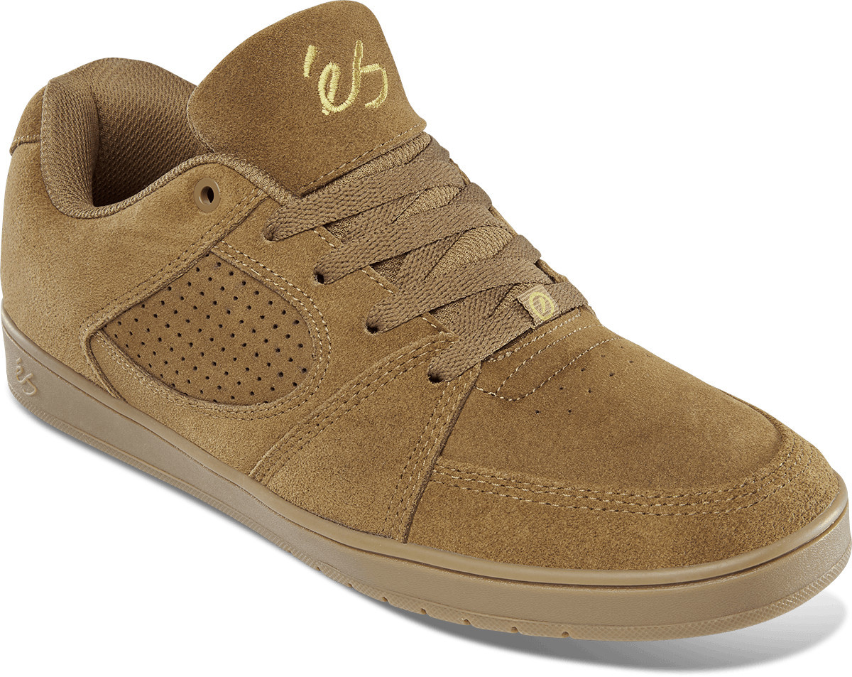accel slim - skate shoes - brown/gum - esskateboarding