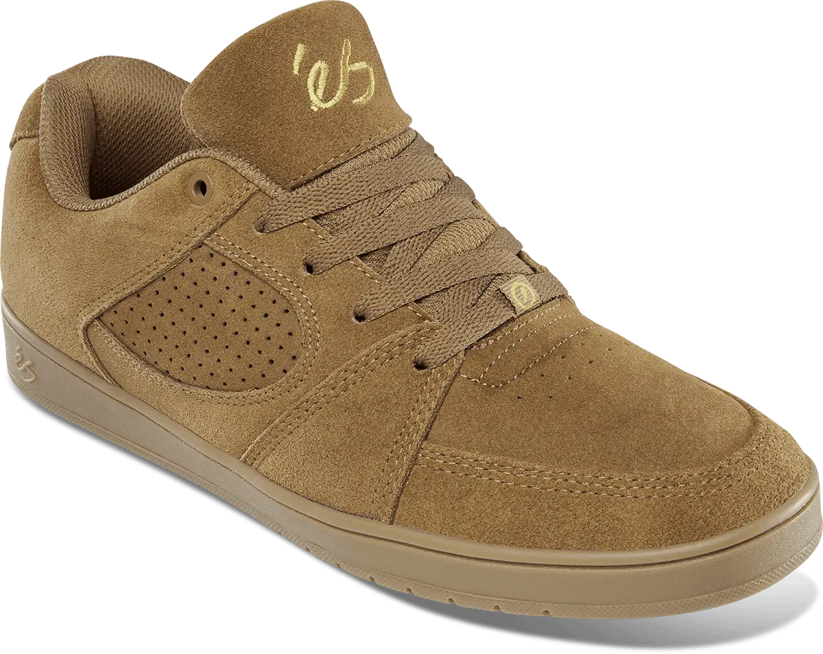 Accel Slim brown/gum - skate shoes | éS skateboarding Low-Top Shoe Es Footwear Sneakers Skate Style OG Premium