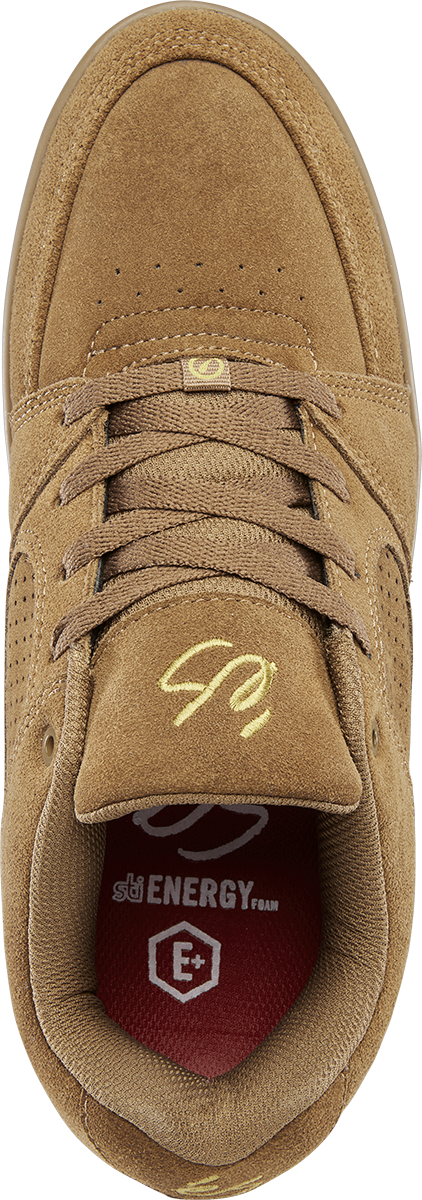 accel slim - skate shoes - brown/gum - esskateboarding
