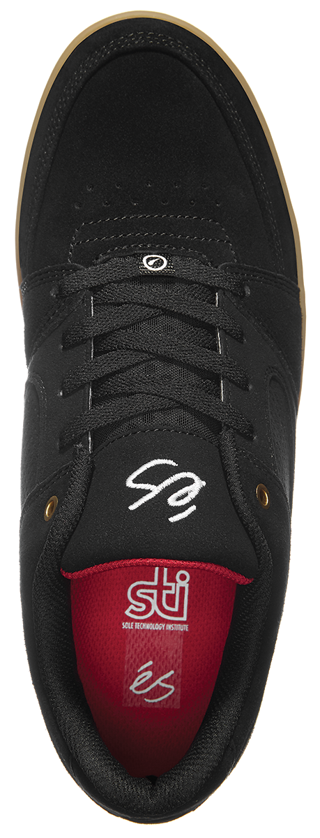 accel slim - skate shoes - black/gum - esskateboarding