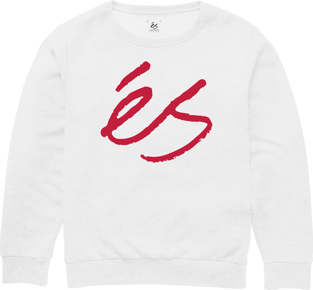 Es Script Crewneck white - t-shirt | éS skateboarding Clothing Es Footwear Sneakers Skate Style OG Premium