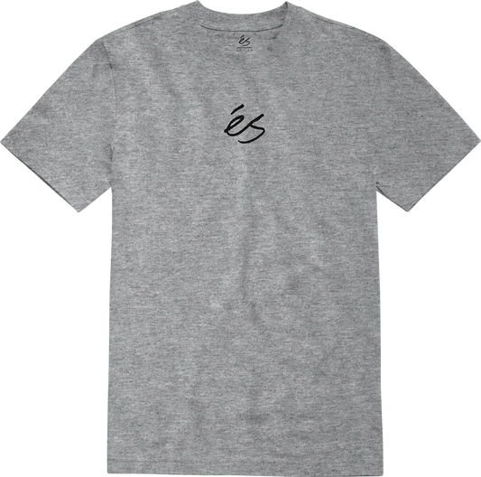Mini Script Tee grey/heather - t-shirt | éS skateboarding S/S Basic T-Shirt Es Footwear Sneakers Skate Style OG Premium